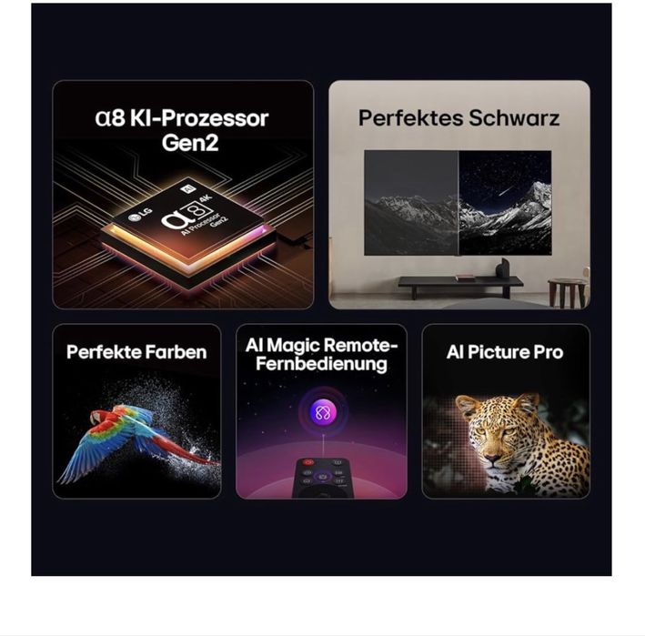LG OLED48B59LA TV 55Zoll (139cm) 4K OLED AI TV