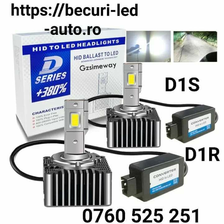 Două Becuri Bixenon-Xenon D1S/D1R 10000Lumeni/6000K Calitatea Premium