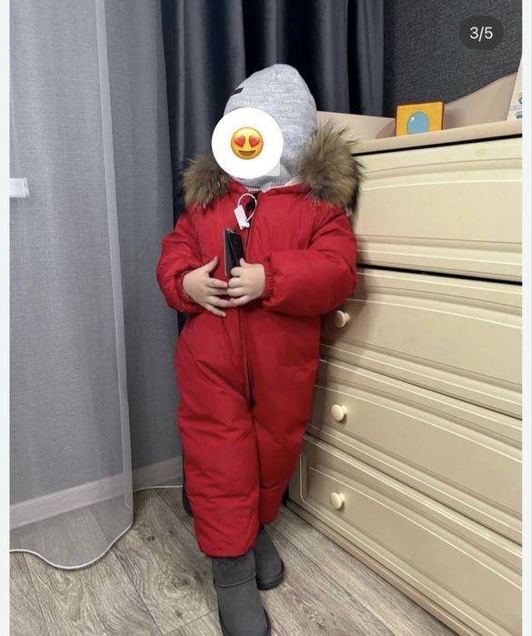 Продам новый зимний комбинезон 90р