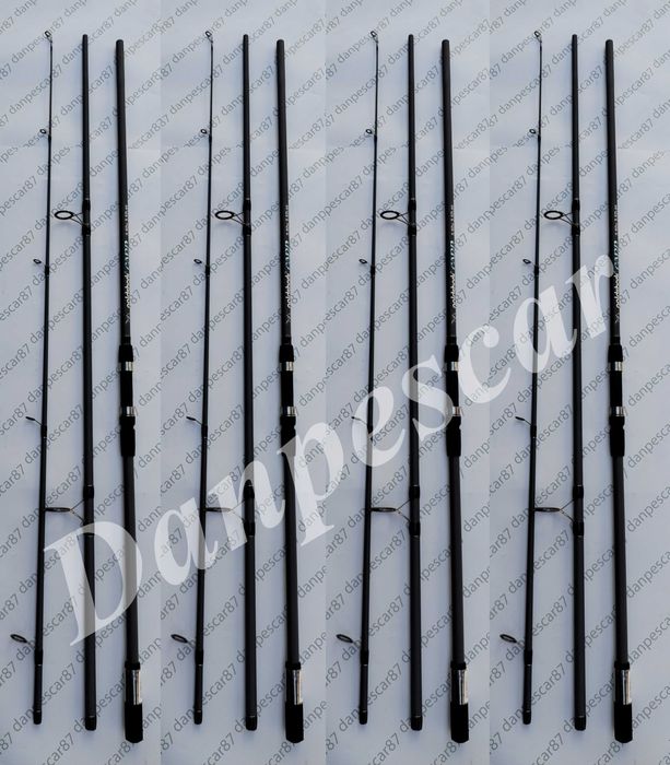 SET 4 Lansete 3,9 metri GOLD SHARK 2  75% carbon 3,5LBS INELE de 50