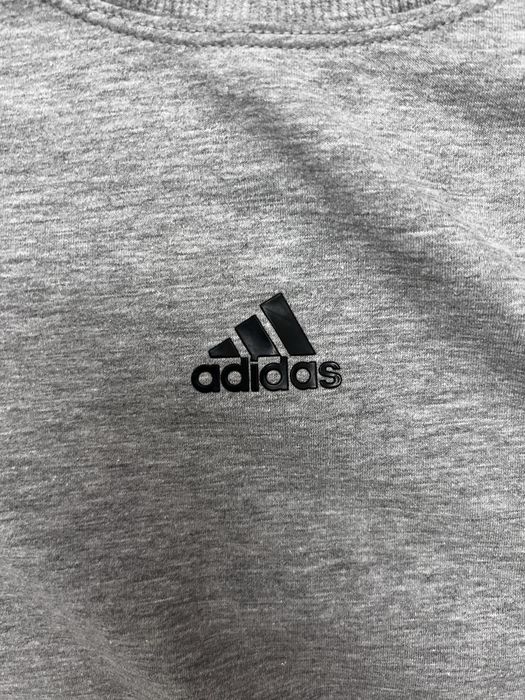 Мъжка сива блуза с черни ленти Adidas