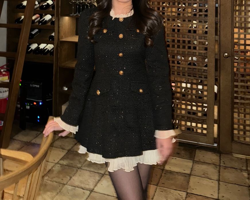 Платье твидовое для девушек