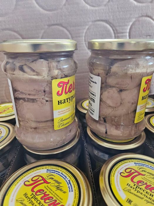Печень трески из охлаждённого продукта 500гр.  г.Мурманск