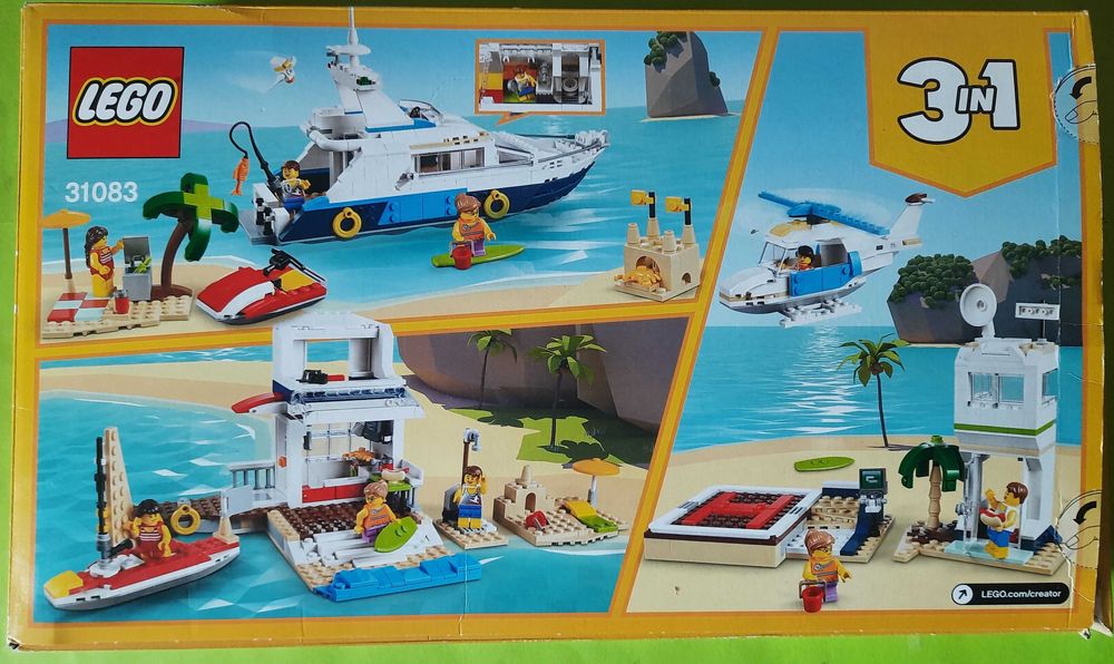 LEGO Creator 3 in 1 - Aventuri in croaziera 31083 - 597 piese