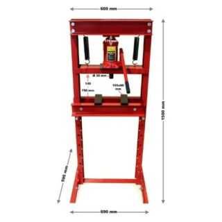 Presă hidraulică de atelier KrafTech HB-6360 20 de tone cu suport