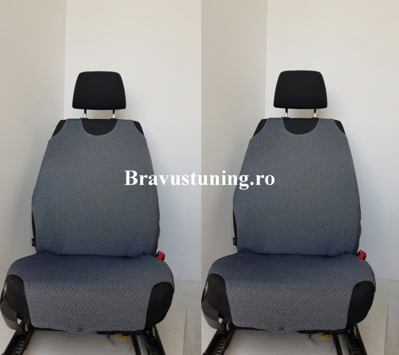 Set 2 piese maieu din bumbac fara burete pentru 2 scaune fata