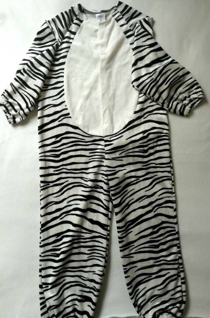 Costum zebra copii marime M (116-128)
