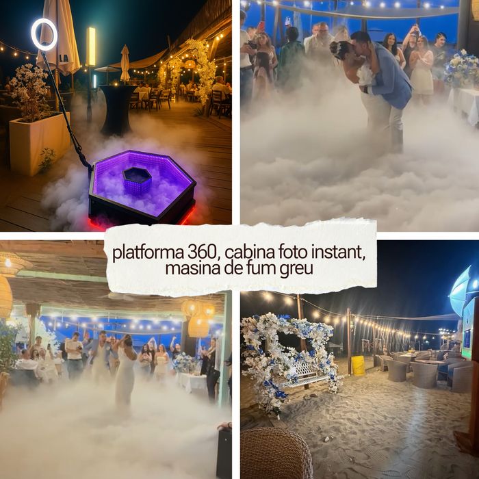 Inchiriere cabina foto/platforma 360/fum greu +alte servicii