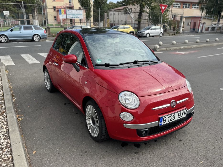 Fiat 500 cutie AUTOMATA,Panoramic,Aer Conditionat,euro6,An 10.2014