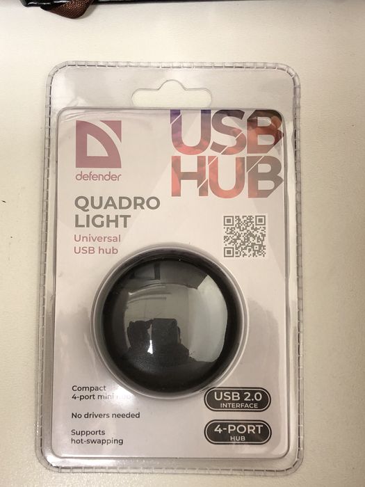 USB-хаб *Defender Quadro Light* с 4 портами