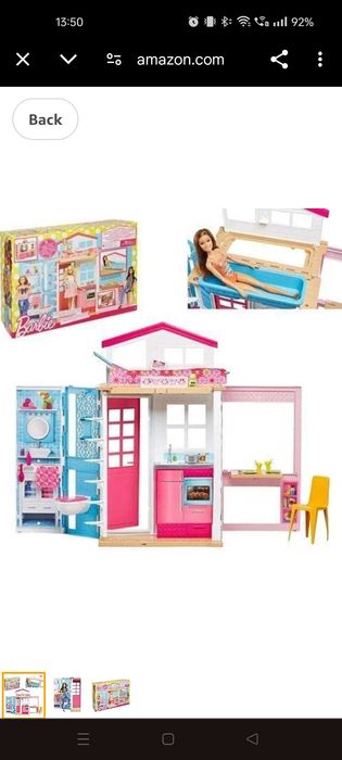 Casa Barbie cu 2 etaje portabila