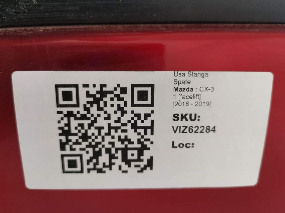 Usa Stanga Spate Mazda  CX-3 1 [facelift] 2018 2019 Originala In Stare