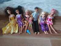 Оригинальные куклы. Барби, Рапунцель с малышом, Бнлоснежка и Кен.