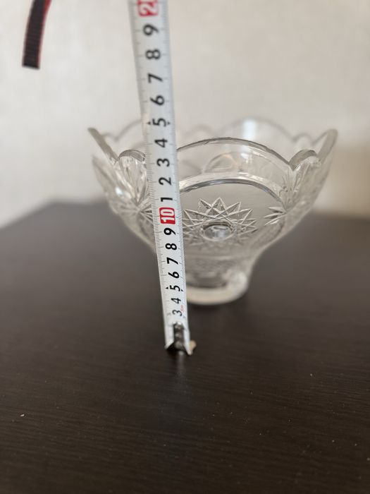 Хрустпльные  вазы СССР 2шт