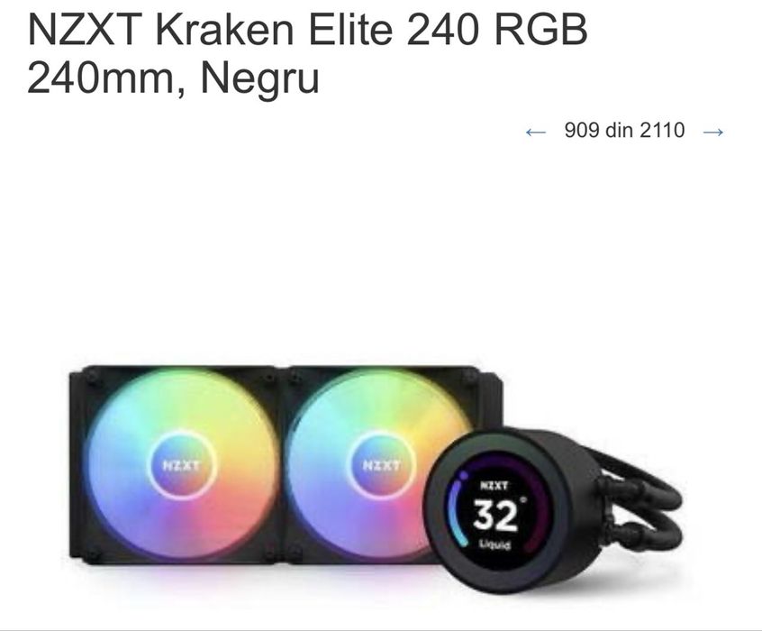 Cooler procesor NZXT Kraken Elite 240 RGB