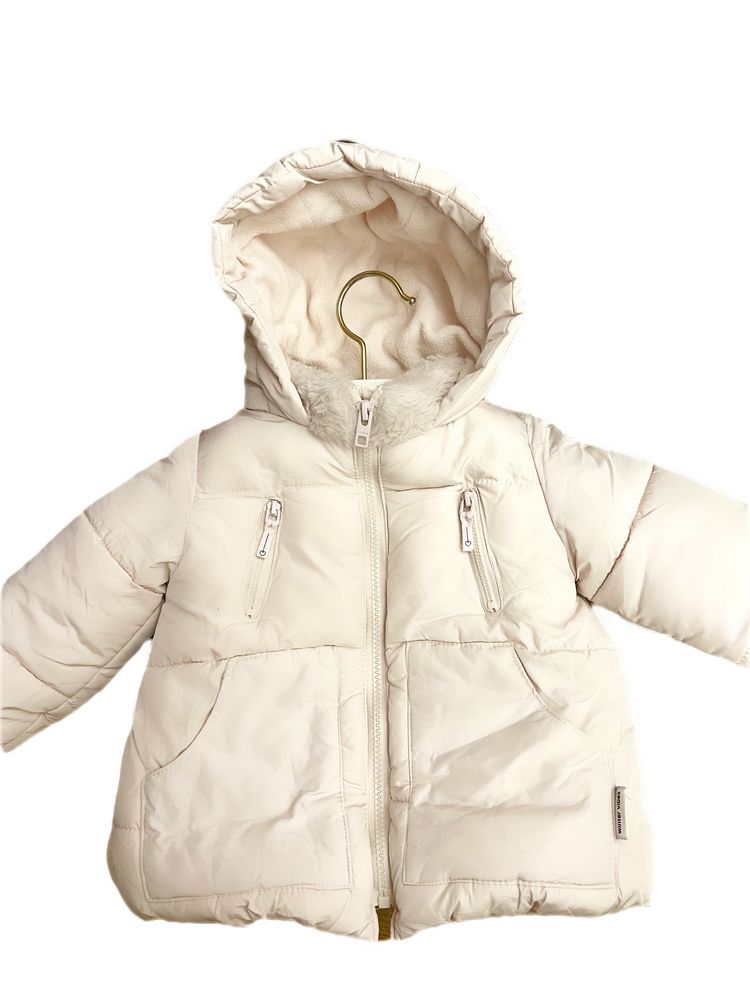 Детская зимняя осенняя куртка с капюшоном для девочки ZARA