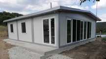 Casa, garaje auto pe structura metalica si panou sandwich termoizolant