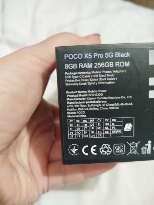 Смартфон POCO X5 Pro 5G, 8GB, 256GB, Black
