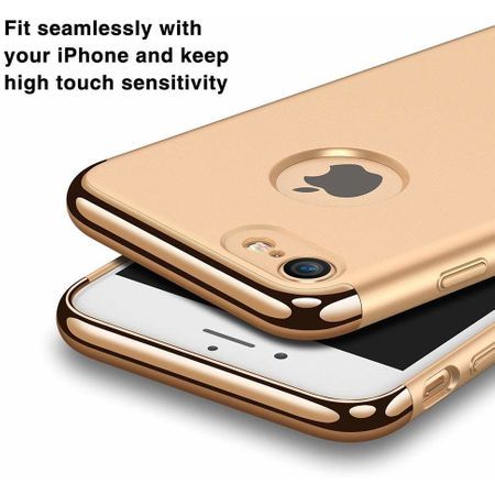 Husa pentru Apple iPhone 8, GloMax 3in1 PerfectFit, Gold