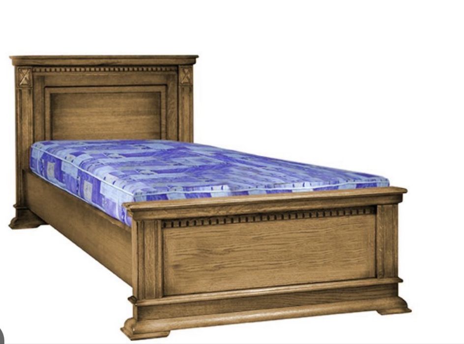 Кровать 1,5-шка , односпальная, дубовая, производство Беларусь