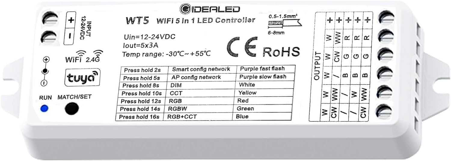 Смарт WiFi Tuya LED контролер