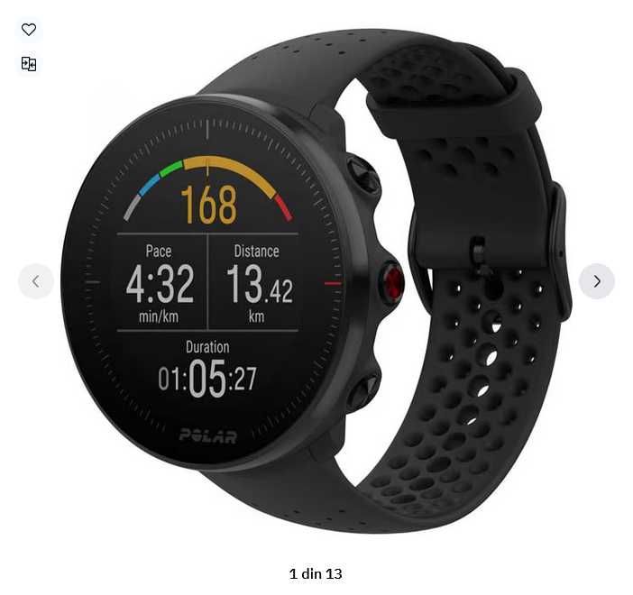 Ceas smartwatch Polar Vantage M, GPS, Medium/Large, Black/Copper