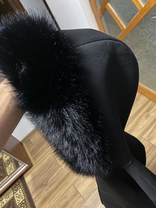 Opium Black Fur Hoodie