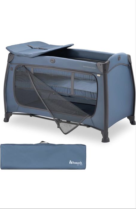 Бебешка кошара Hauck Play n Relax Dark Blue/ Dark Green