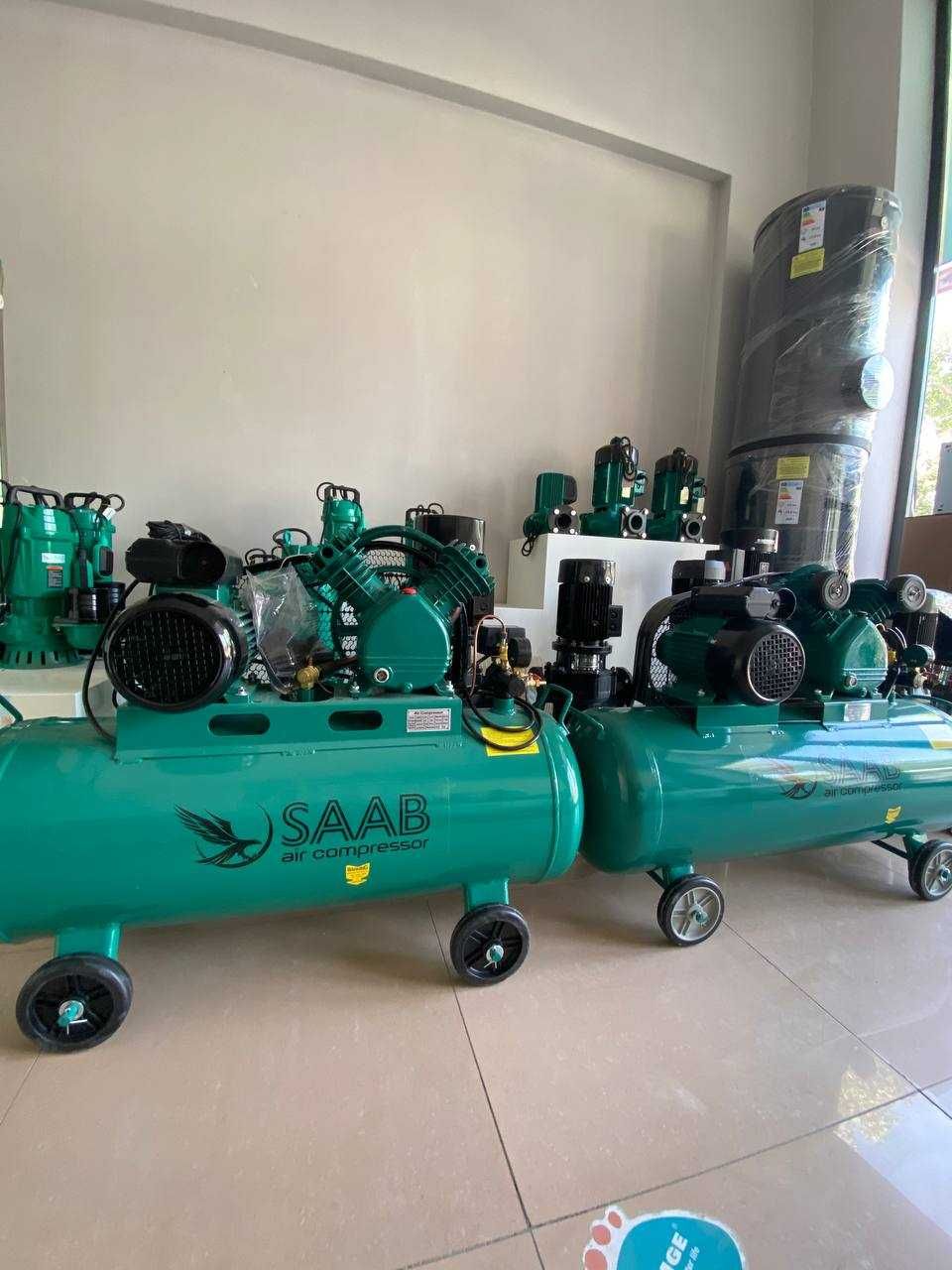 Компрессор СААБ 100Л  KOMPRESSOR 100L
