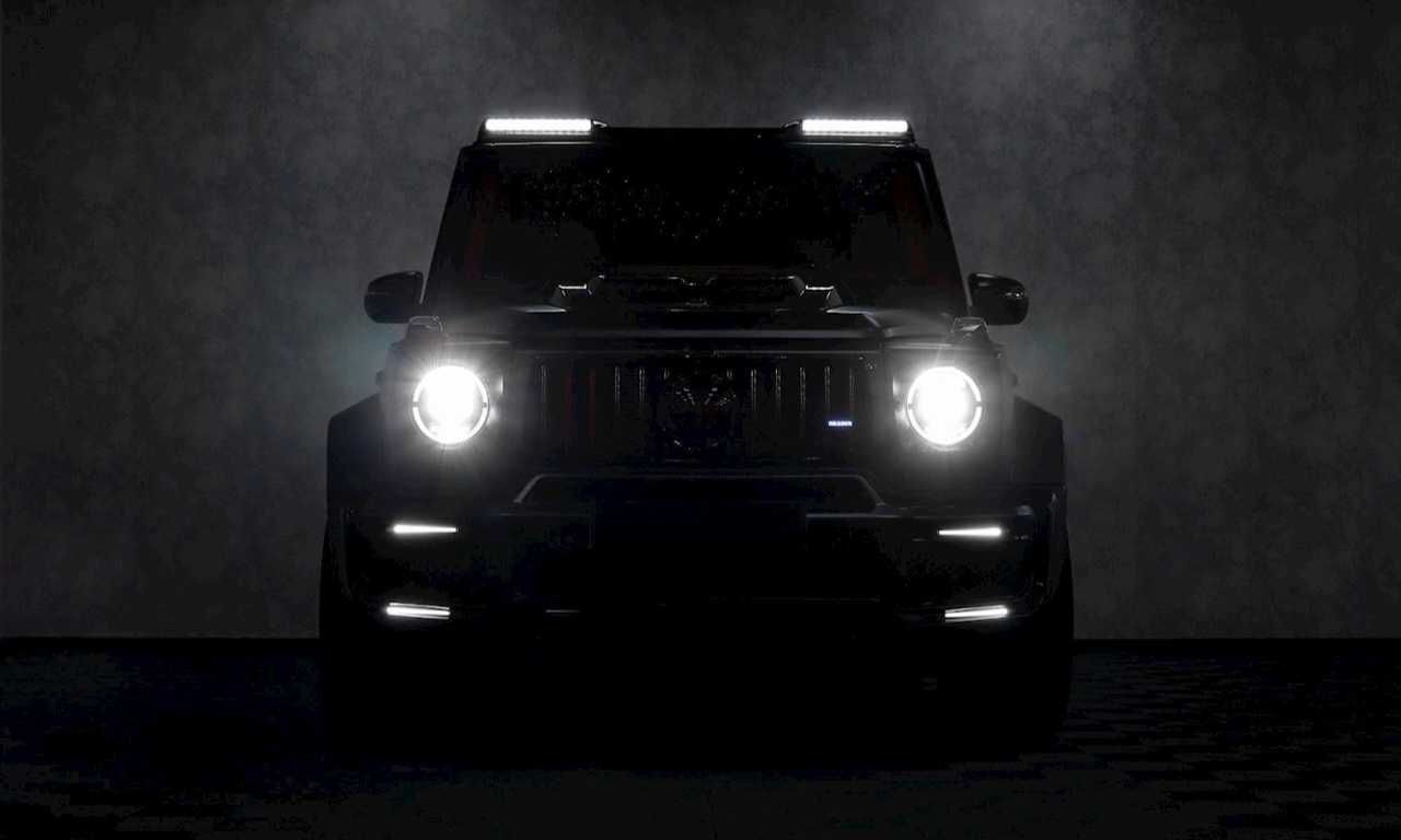 Карбон рамки + Лед светлини за предна броня BRABUS W464 Mercedes G