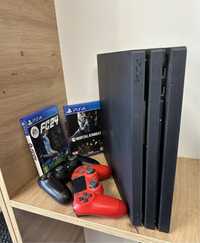 PlayStation 4 Pro 1TB 4K 2 Контролера 2 Игри