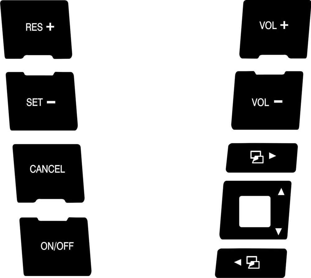 Stickere butoane VW Touareg