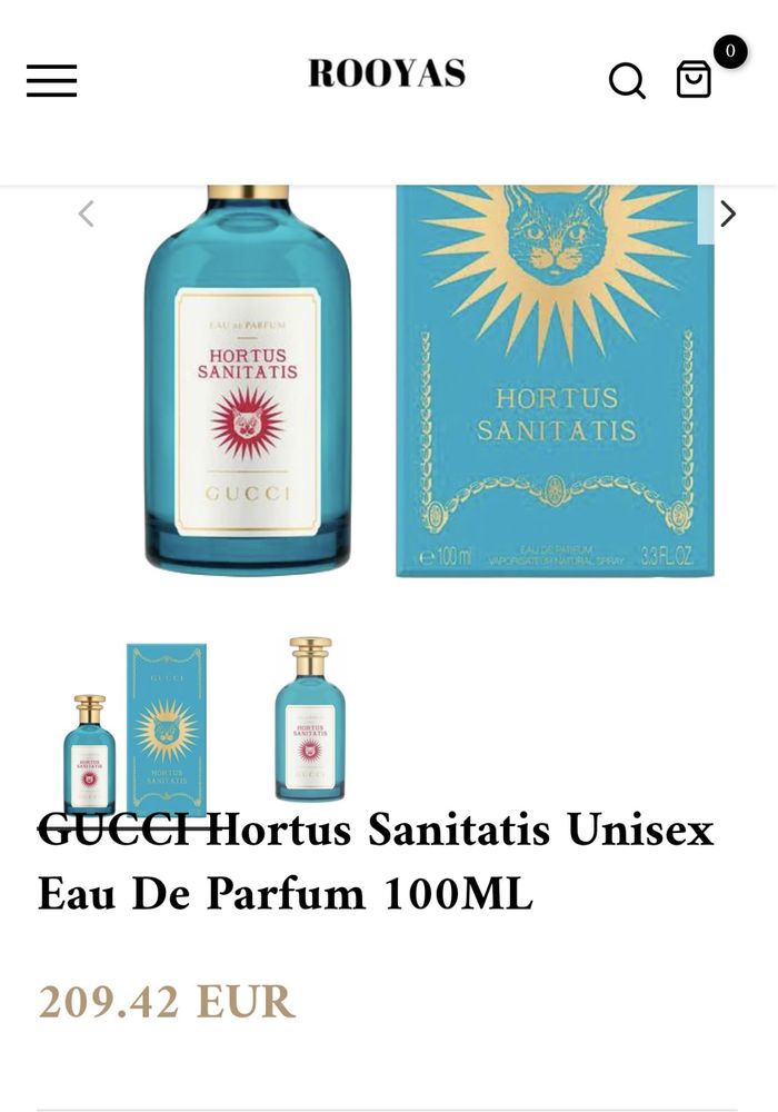 Parfum gucci hortus sanitatis