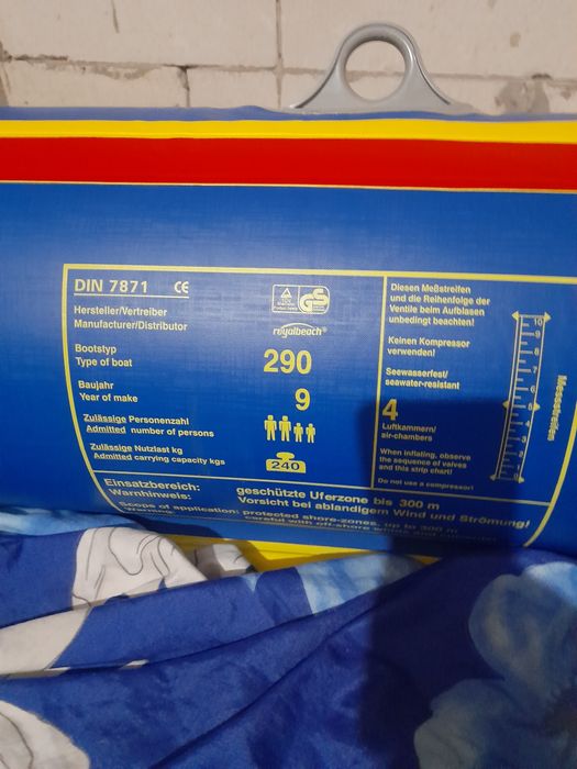 Barcă gonflabila cliper crane 290 cu vâsle