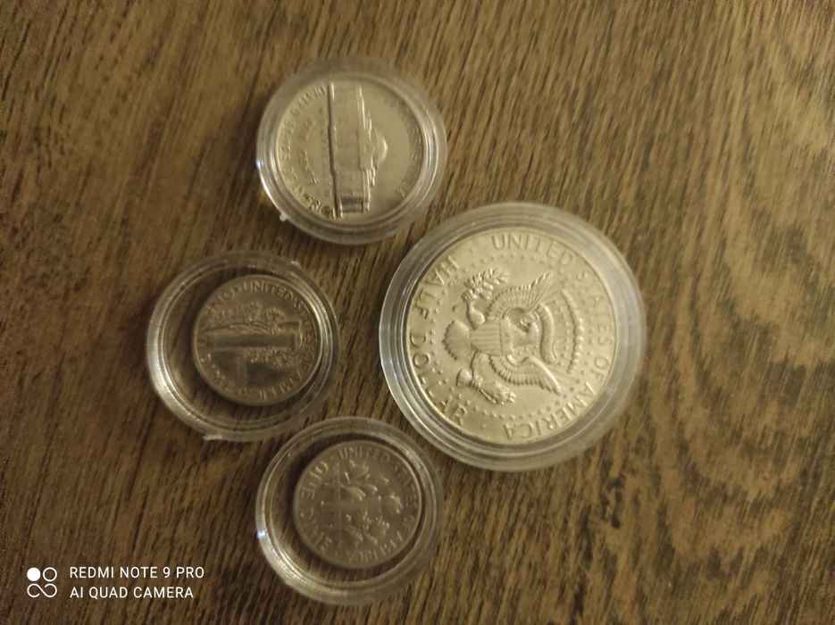 4 monede americane argint