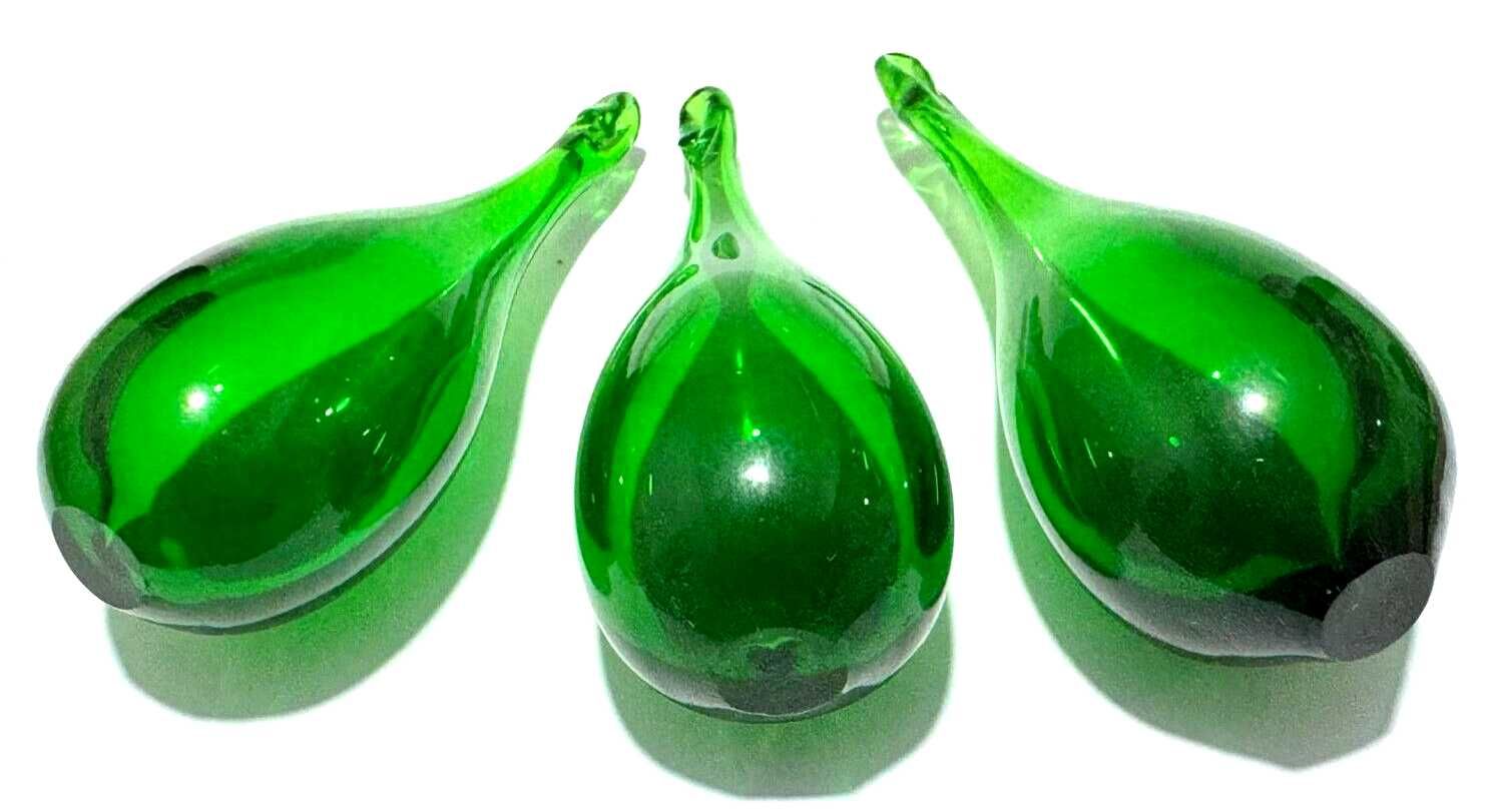 Picătură din sticlă de Murano, Verde, hand- made