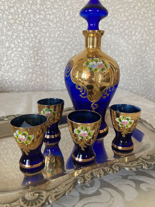 Сервиз MURANO от духано венецианско стъкло