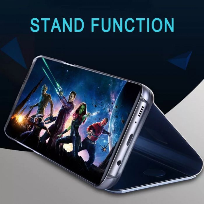Husa Flip Stand Clear View compatibil Samsung J7 (2017)