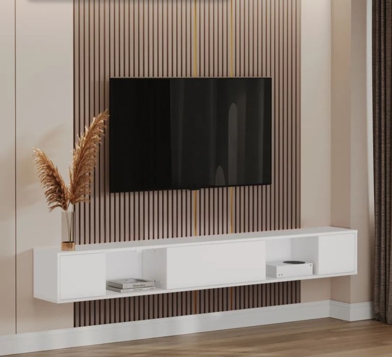 Тумба под телевизор подвесная 210 см