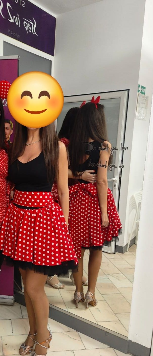 Fusta Minnie , cu tull si cordon