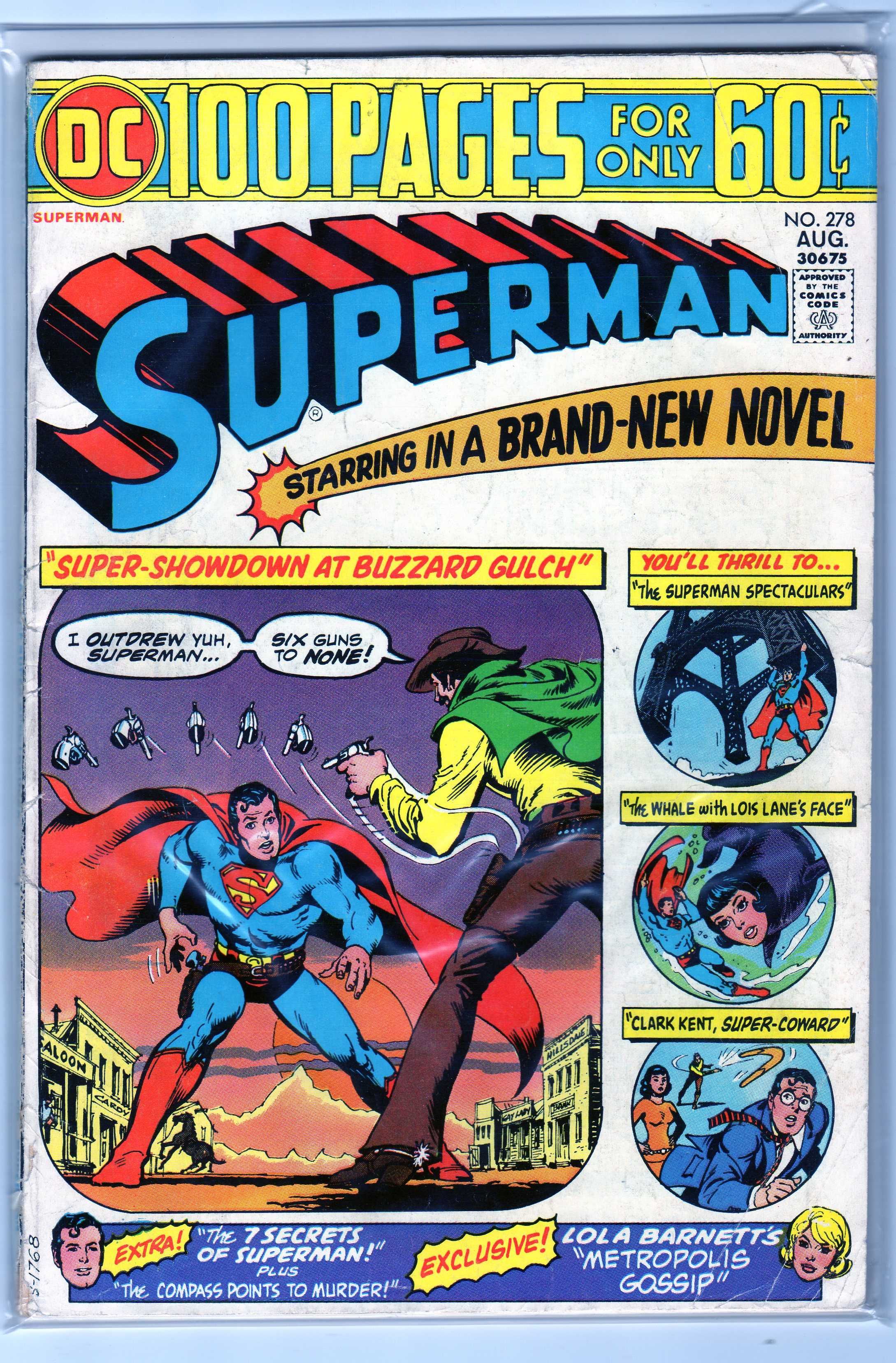 Superman #278 Nick Cardy Cover Art 100 Page Super Spectacular 1974