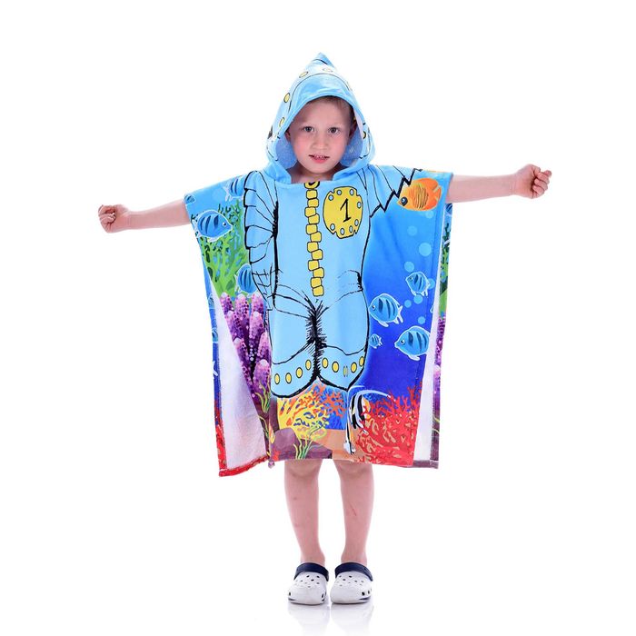 Детски хавлии за плаж и баня със забавни щампи 5 варианта