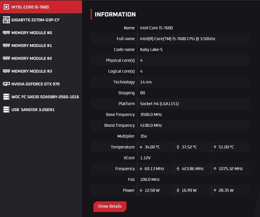 Procesor I5 7600 SR334_socket 1151 v1