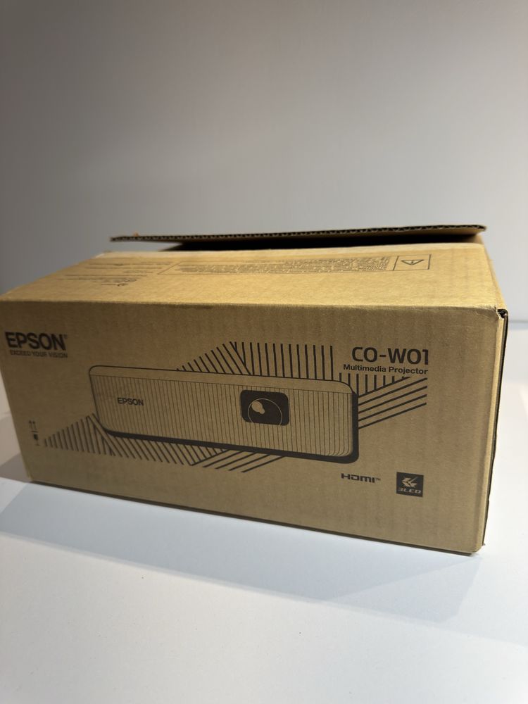 Videoproiector Epson CO-W01, 3LCD, HD, 3000 lumeni, Alb - NOU FACTURA
