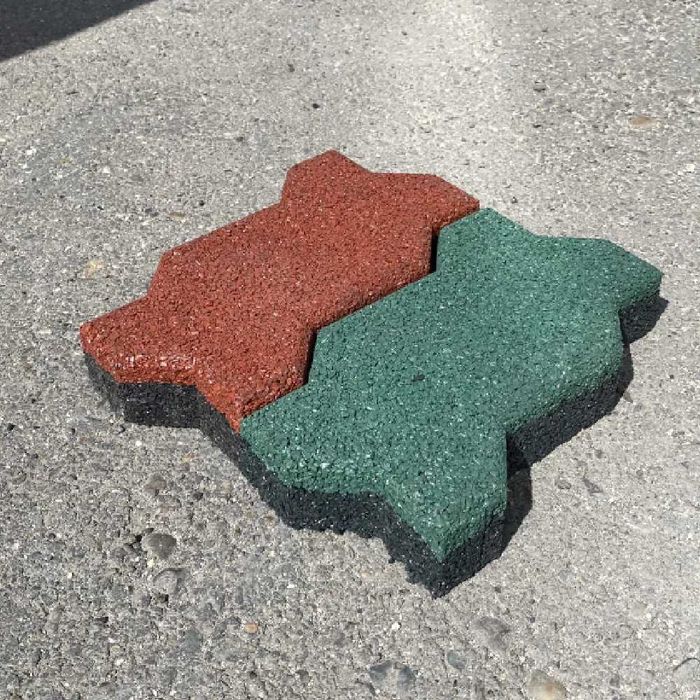 Резиновая плитка косичка