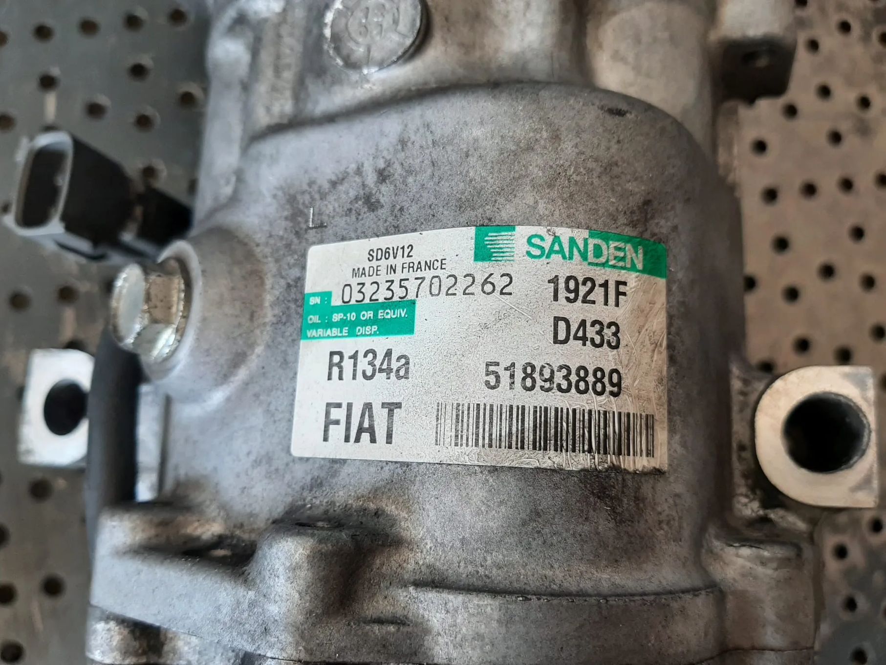 compresor clima ac  1.3 d multijet 199a9000 fiat grande punto panda fiorino idea punto 500 51893889
