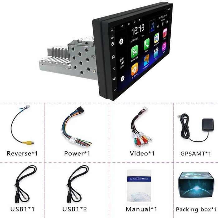 Navigatie 7 inch Android - 1 Din Gps WiFi Casetofon DVD Universal 1din