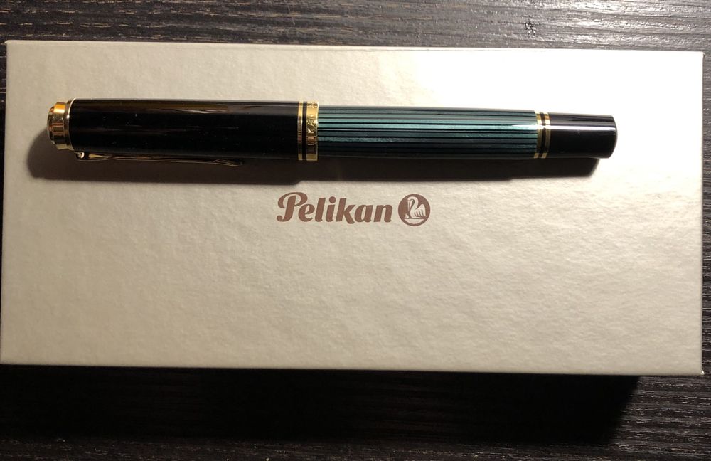 Stilou Pelikan M800 Souveran Green EF