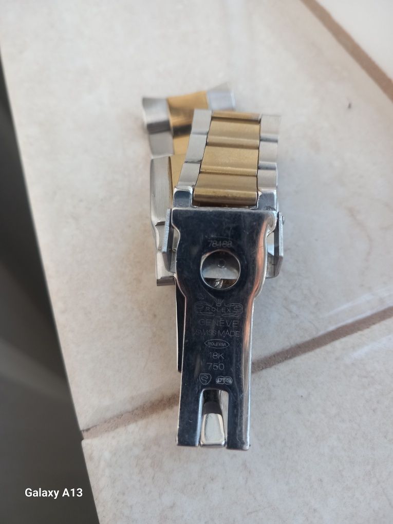 Rolex bratara 22mm otel+aur 18 k