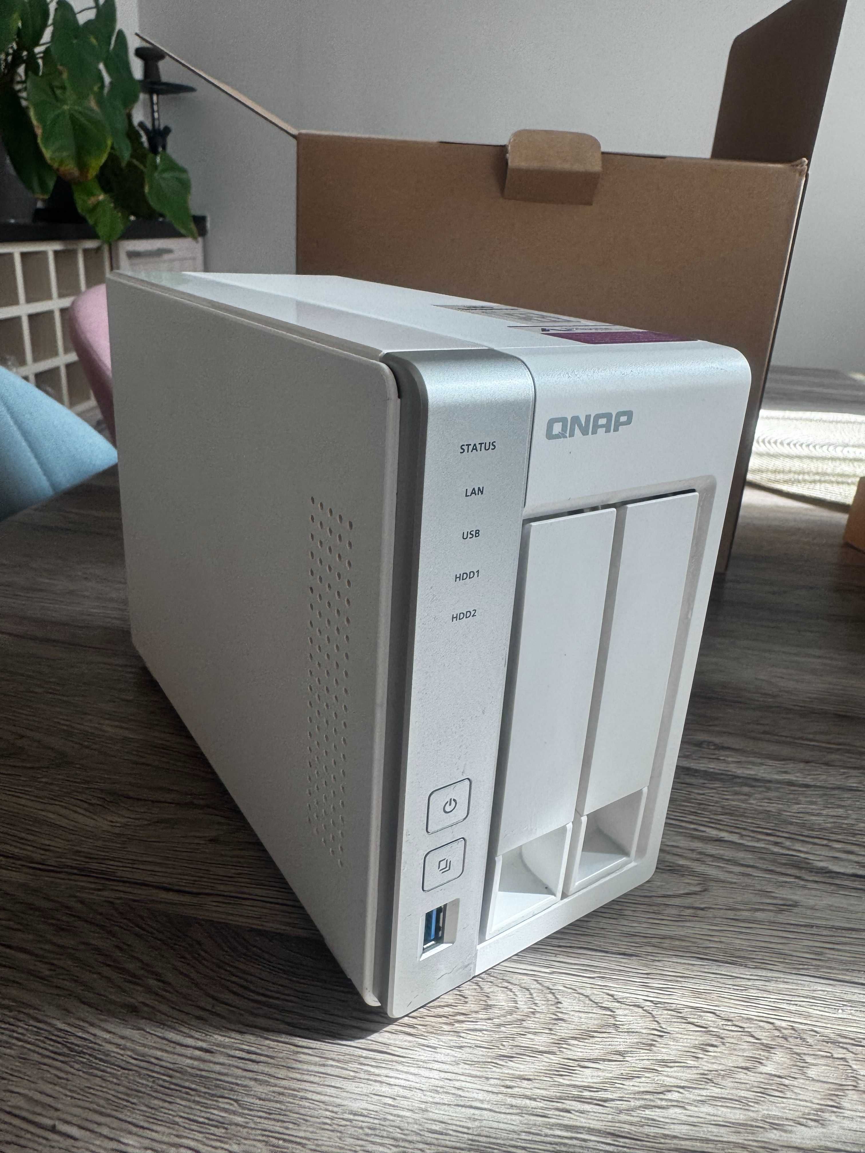 NAS QNAP TS-231P2 –Разширена RAM памет 8GB + 2x2TB хард диска WD Black